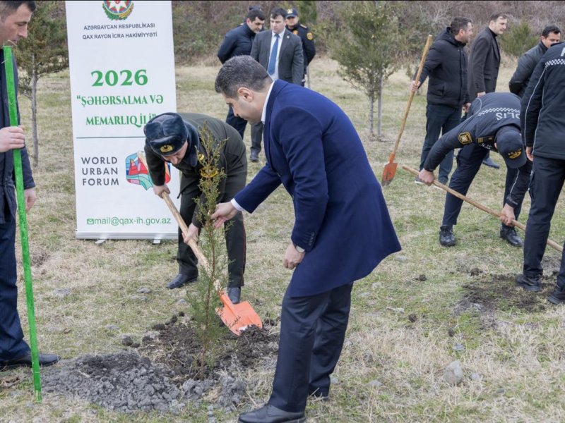 QAX RAYONUNDA AĞACƏKMƏ AKSİYASI KEÇİRİLİB.