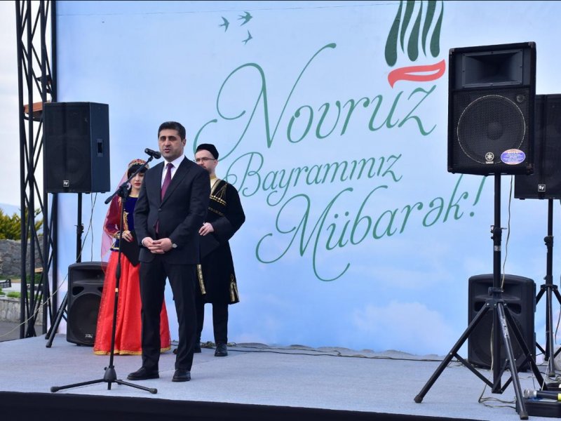 QAXDA BAYRAQ MEYDANINDA NOVRUZ BAYRAMI QEYD OLUNUB.