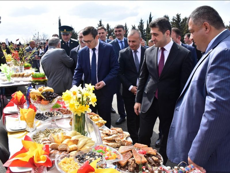 QAXDA BAYRAQ MEYDANINDA NOVRUZ BAYRAMI QEYD OLUNUB.