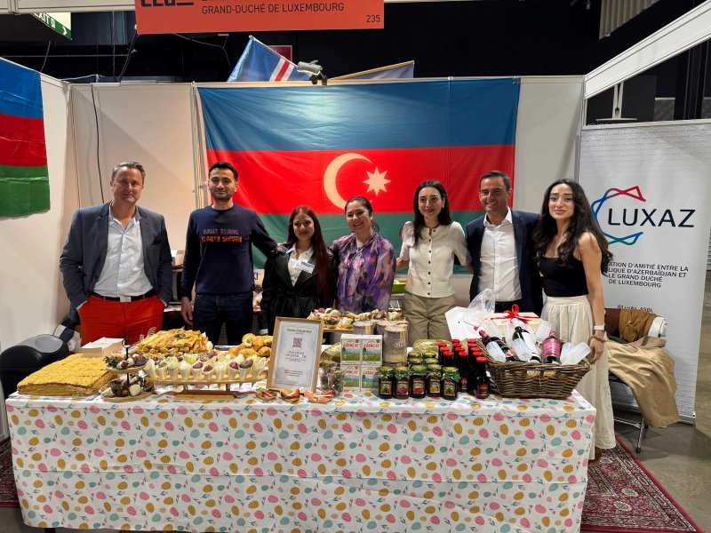 Lüksemburqda Azərbaycan stendinə böyük maraq olub