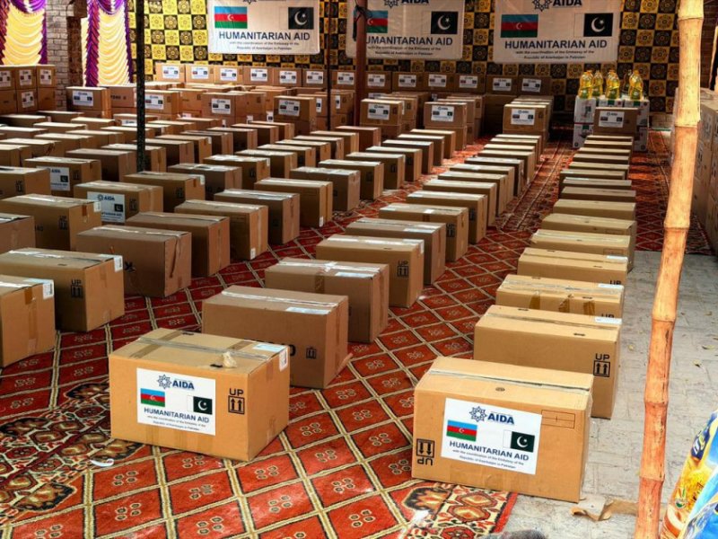 Azərbaycan Pakistanda daşqınlardan zərərçəkənlərə humanitar yardım göstərib