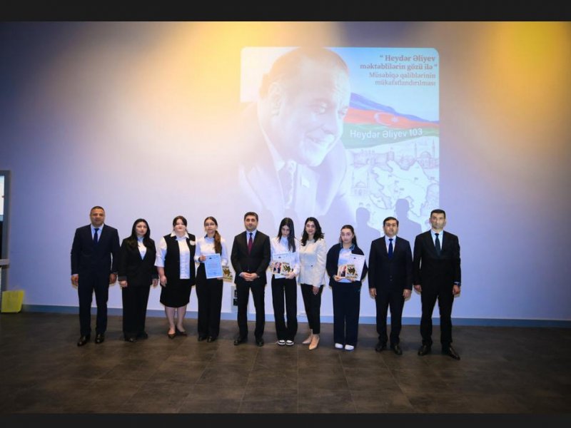 QAXDA “HEYDƏR ƏLİYEV MƏKTƏBLİLƏRİN GÖZÜ İLƏ” ADLI İNŞA YAZI MÜSABİQƏSİ QALİBLƏRİNİN TƏLTİFOLUNMA MƏRASİMİ KEÇİRİLİB.