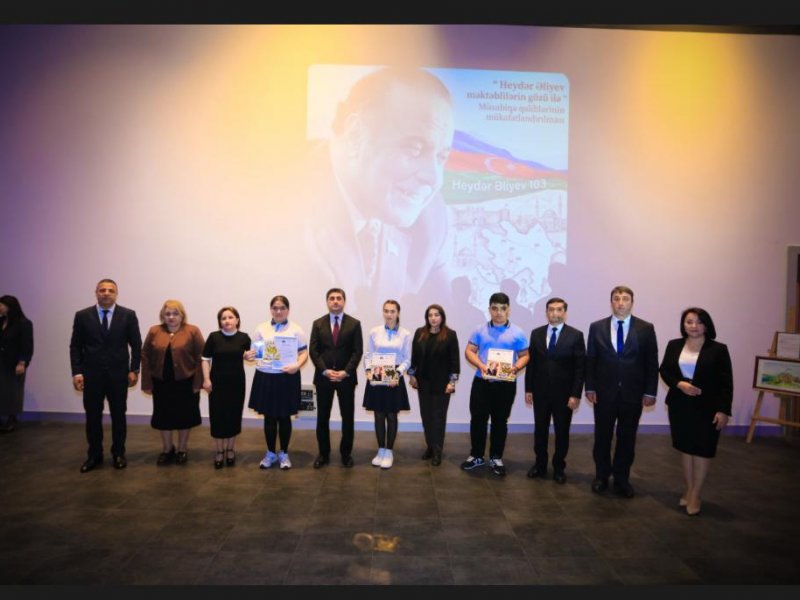QAXDA “HEYDƏR ƏLİYEV MƏKTƏBLİLƏRİN GÖZÜ İLƏ” ADLI İNŞA YAZI MÜSABİQƏSİ QALİBLƏRİNİN TƏLTİFOLUNMA MƏRASİMİ KEÇİRİLİB.
