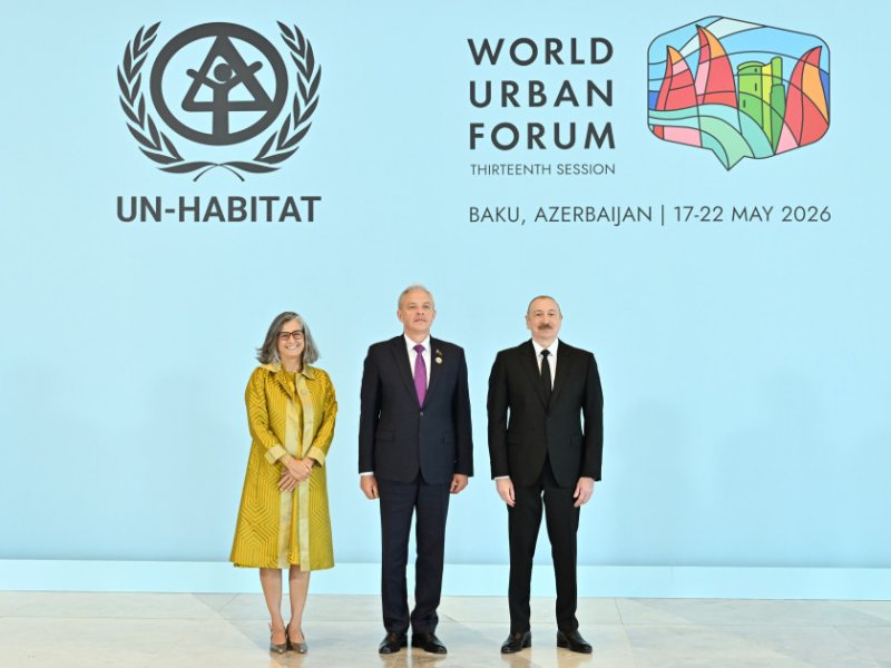 Bakıda Ümumdünya Şəhərsalma Forumunun 13-cü Sessiyasının açılış mərasimi keçirilir Prezident İlham Əliyev tədbirdə iştirak edir